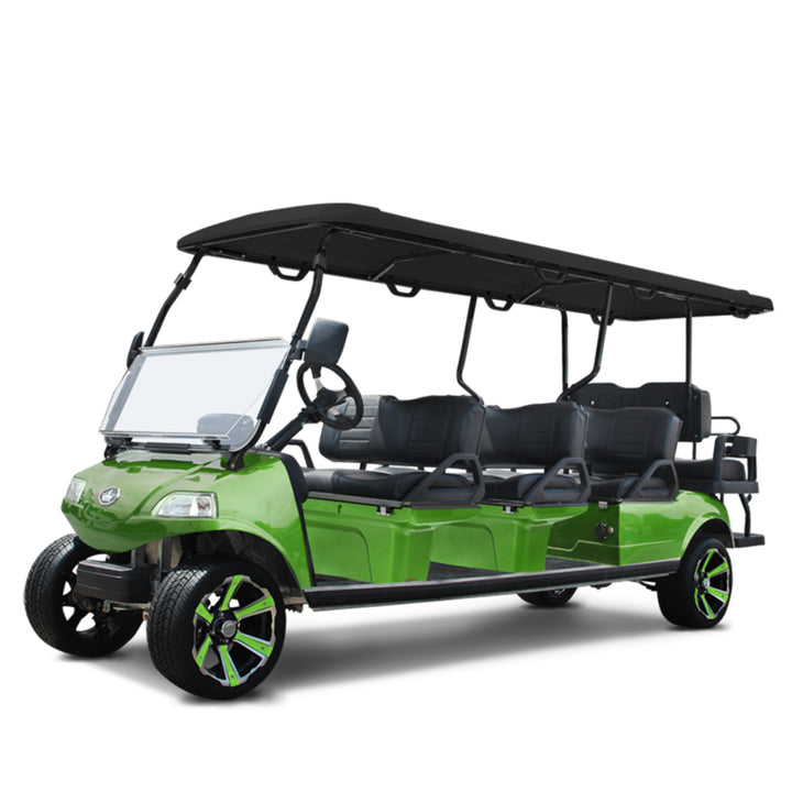 2024 Evolution Carrier 8 Plus 8-Passenger Golf Car - Lime Green