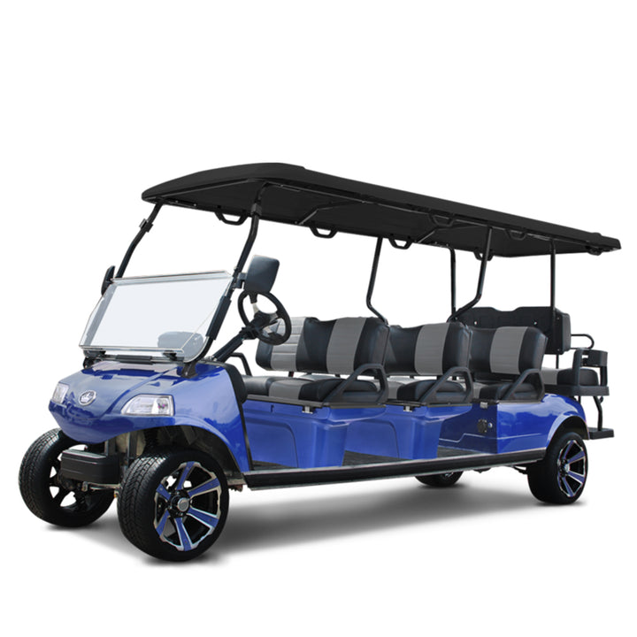 2024 Evolution Carrier 8 Plus 8-Passenger Golf Car - Portimao Blue