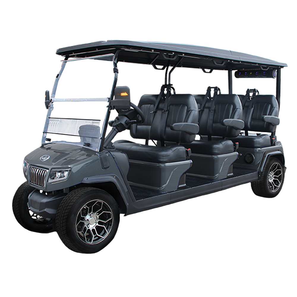 2023 Evolution D5 Ranger 6 6-Passenger Golf Car Arctic Gray