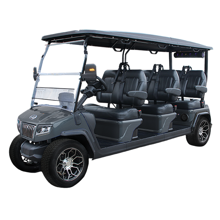 2023 Evolution D5 Ranger 6 6-Passenger Golf Car Arctic Gray