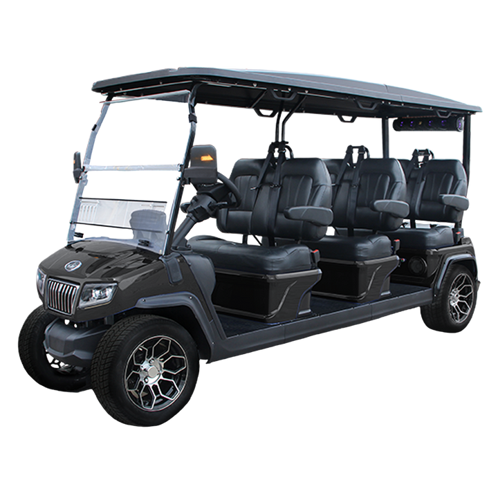 2023 Evolution D5 Ranger 6 6-Passenger  Golf Car Black Sapphire