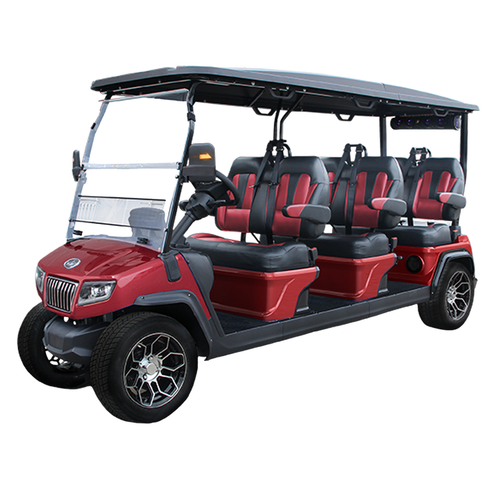 2023 Evolution D5 Ranger 6 6-Passenger  Golf Car Flamenco Red