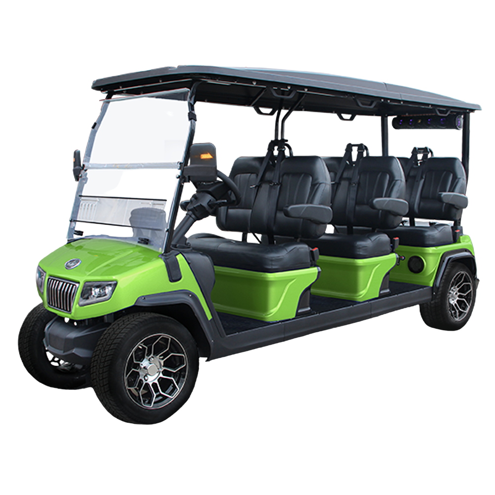 2023 Evolution D5 Ranger 6 6-Passenger  Golf Car  Lime Green