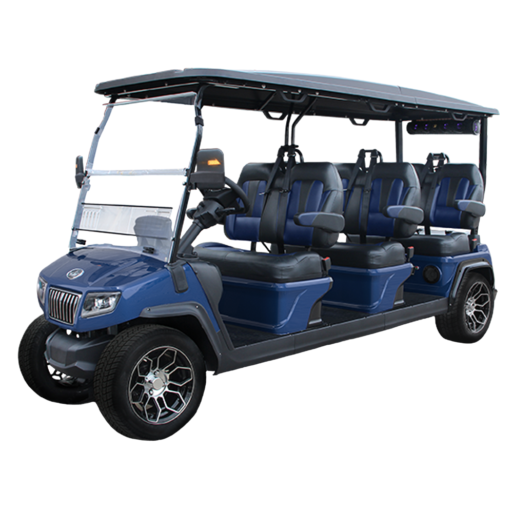 2023 Evolution D5 Ranger 6 6-Passenger  Golf Car Mediterranean Blue