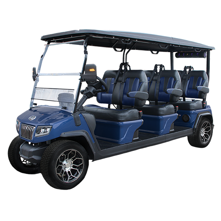 2023 Evolution D5 Ranger 6 6-Passenger  Golf Car Mediterranean Blue