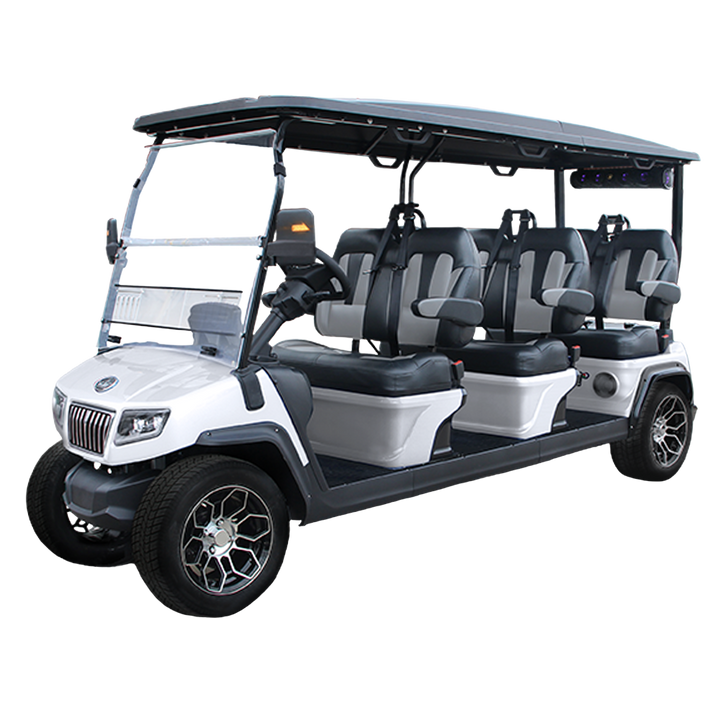 2023 Evolution D5 Ranger 6 6-Passenger  Golf Car Mineral White