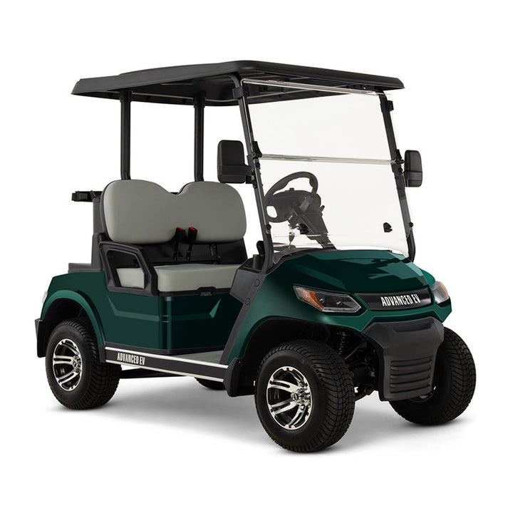 2024 Advanced EV Advent 2+2 Passenger Golf Car - Metallic Green