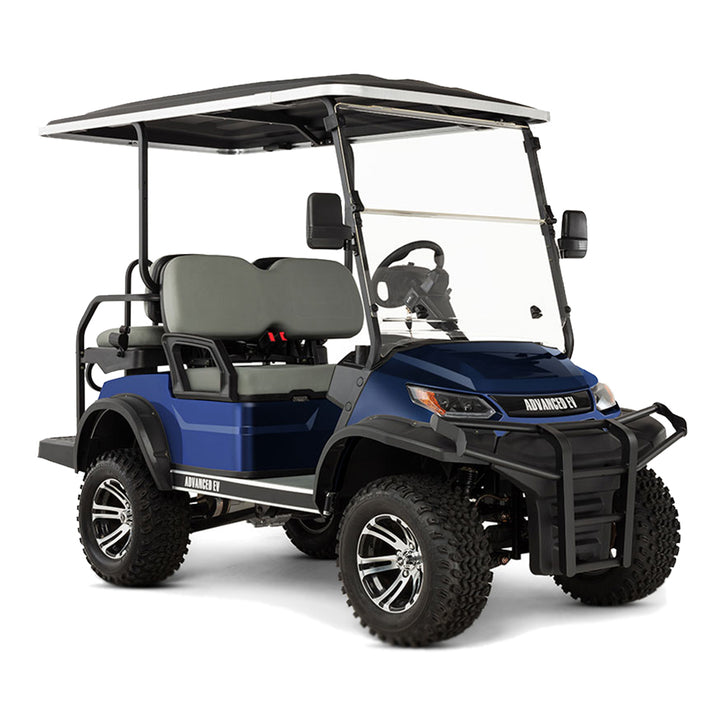 2024 Advanced EV Advent 4L 4-Passenger Lifted Golf Car  - Metallic Blue