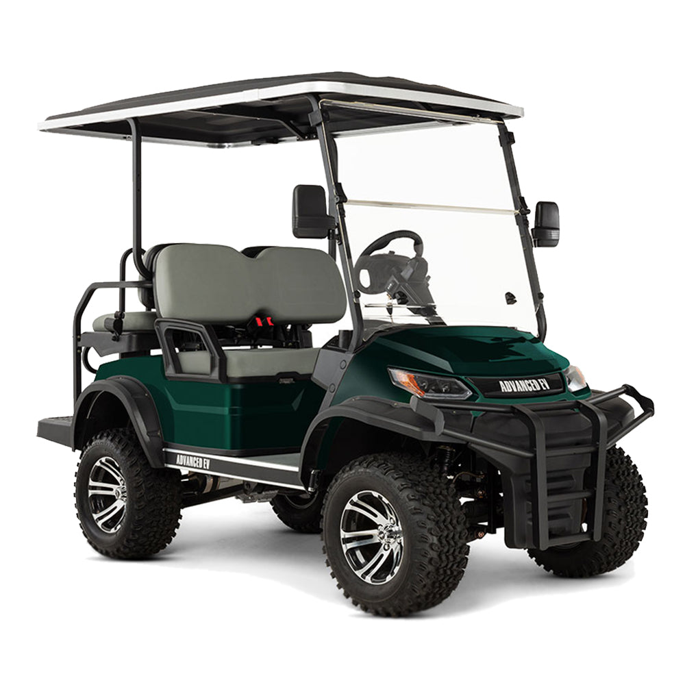 2024 Advanced EV Advent 4L 4-Passenger Lifted Golf Car  -  Metallic Green