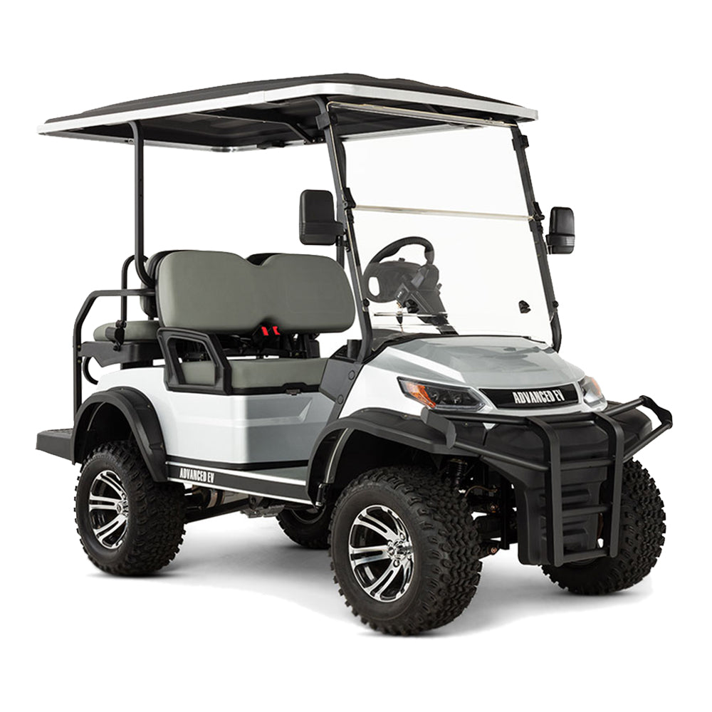 2024 Advanced EV Advent 4L 4-Passenger Lifted Golf Car  - Silver