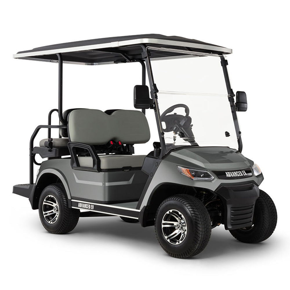 2024 Advanced EV Advent 4+4 Passenger Golf Car - Metallic Gray