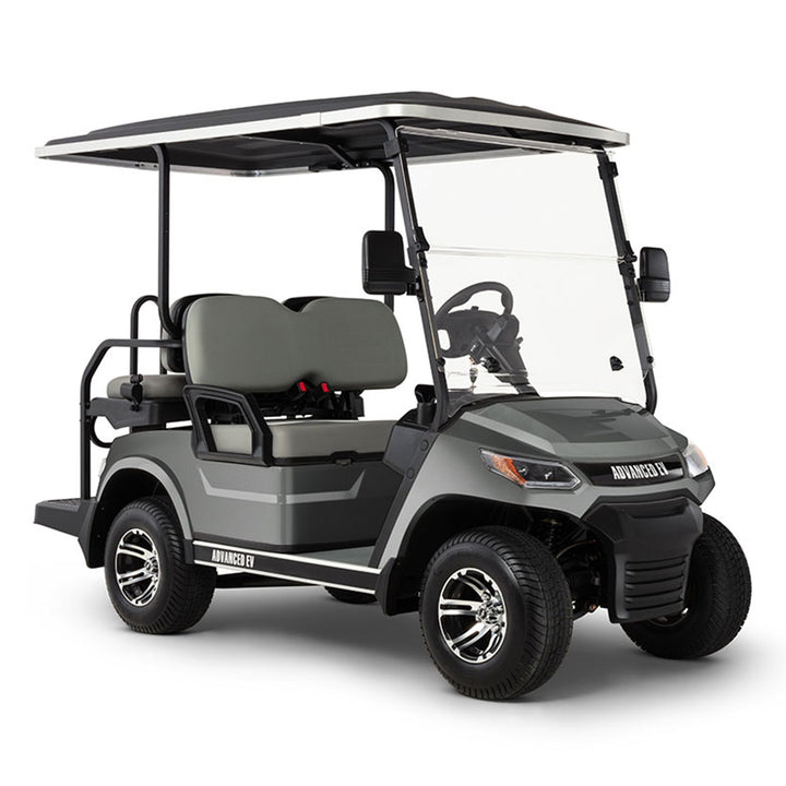 2024 Advanced EV Advent 4+4 Passenger Golf Car - Metallic Gray