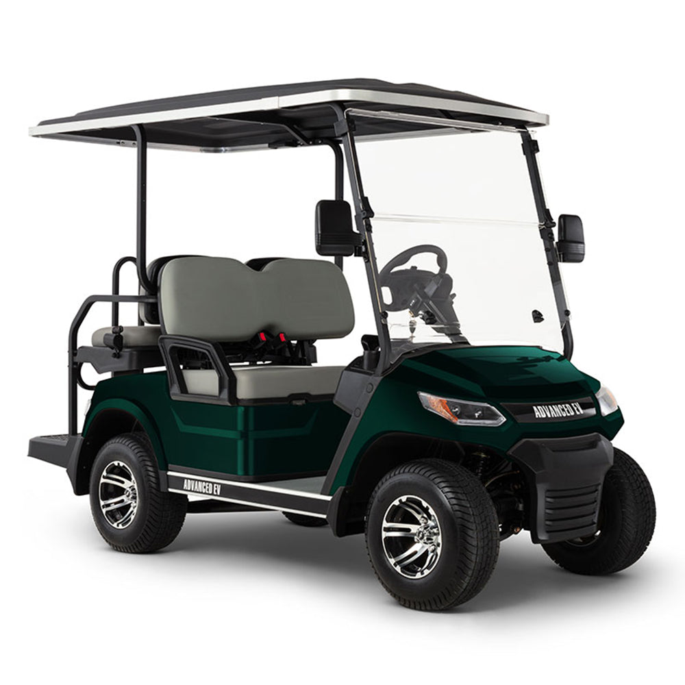 2024 Advanced EV Advent 4+4 Passenger Golf Car - Metallic Green