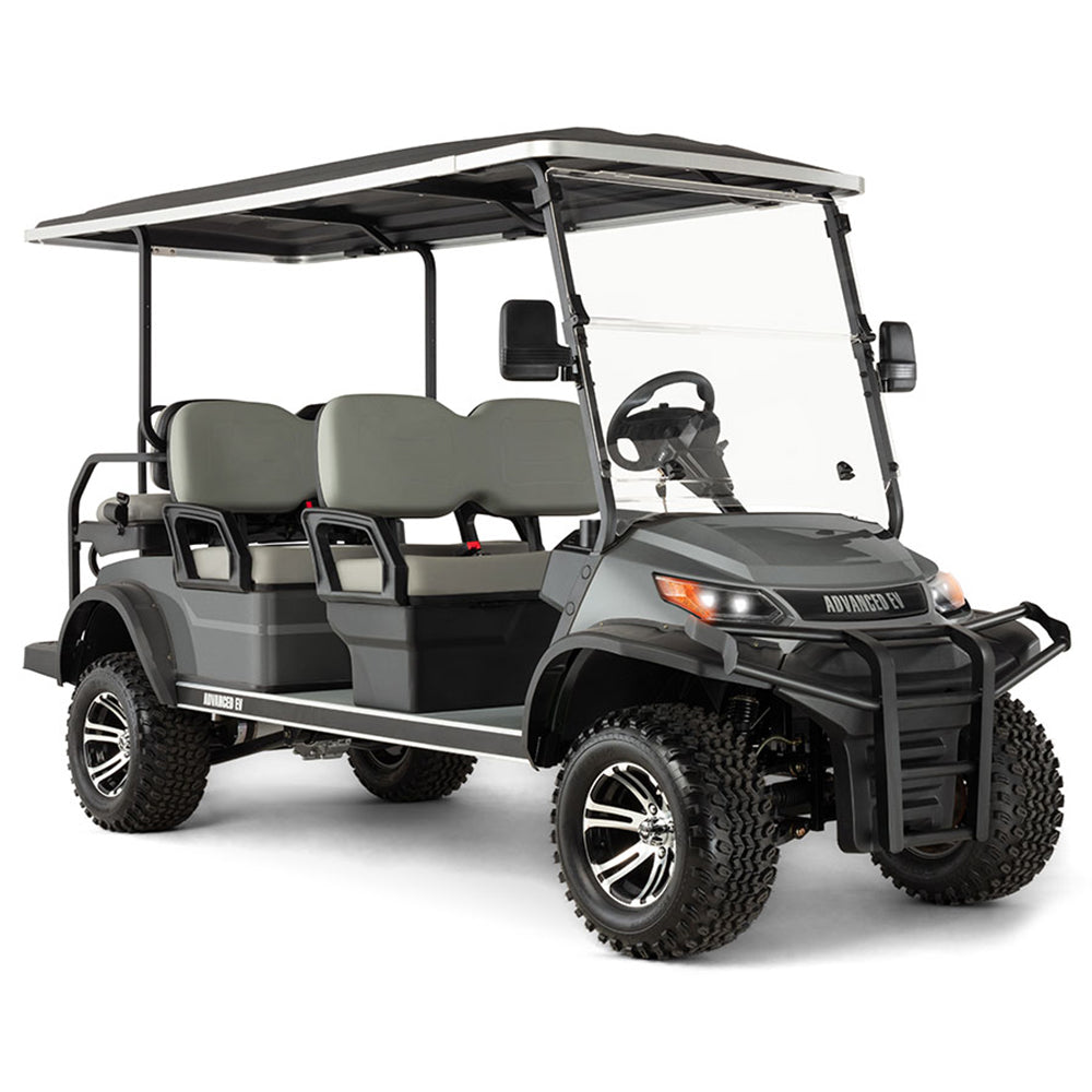 024 Advanced EV Advent 6L 6-Passenger Lifted Golf Car - Metallic Charcoal