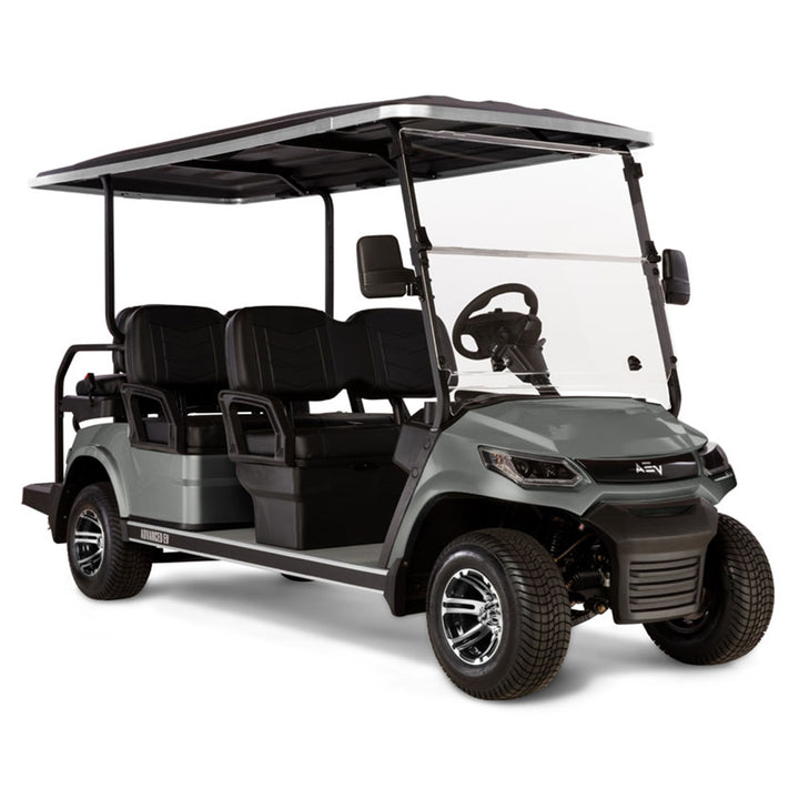 2024 Advanced EV Advent 6+6 Passenger Golf Car - Metallic Charcoal