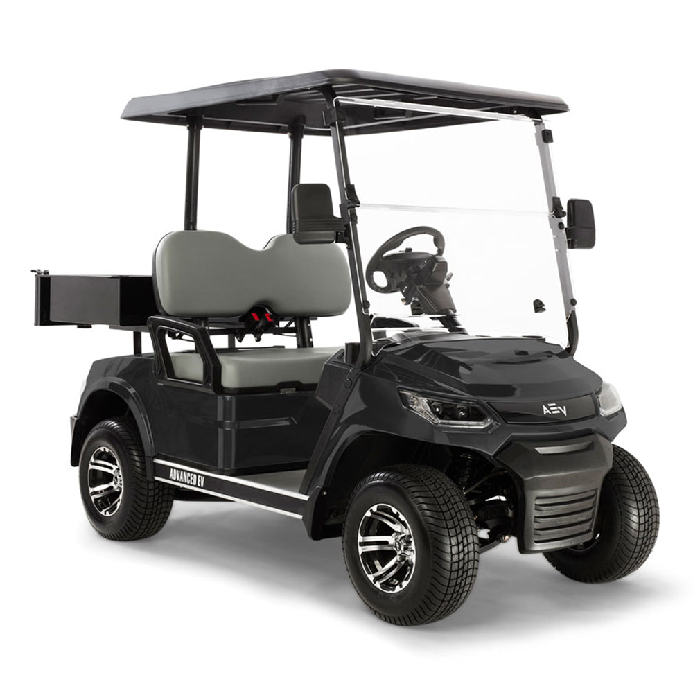 2024 Advanced EV Advent HD CX 2-Passenger Utility Golf Car - Black