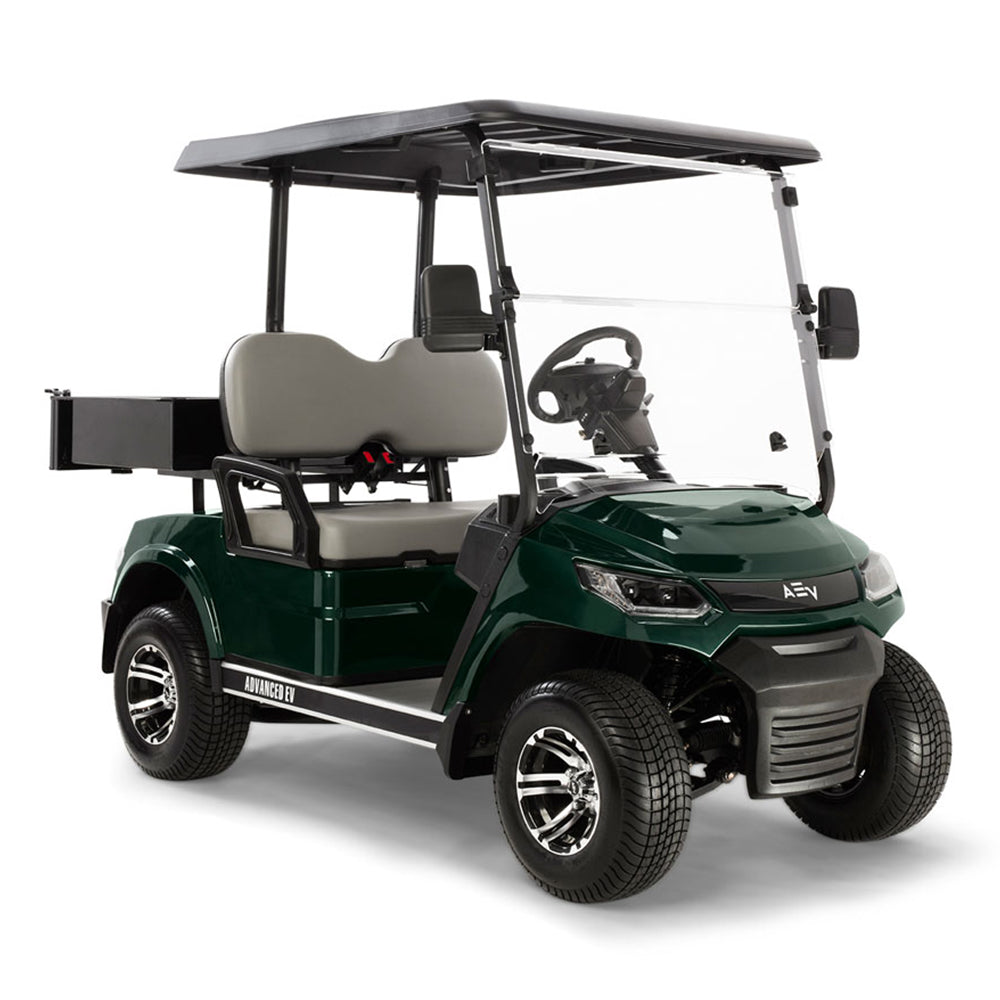 2024 Advanced EV Advent HD CX 2-Passenger Utility Golf Car - Metallic Green