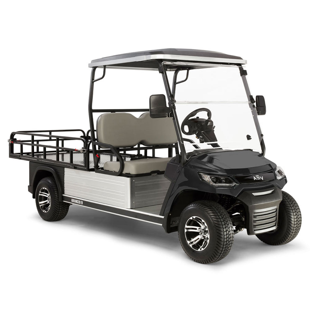 2024 Advanced EV Advent HD FXR 2-Passenger Utility Golf Car - Black