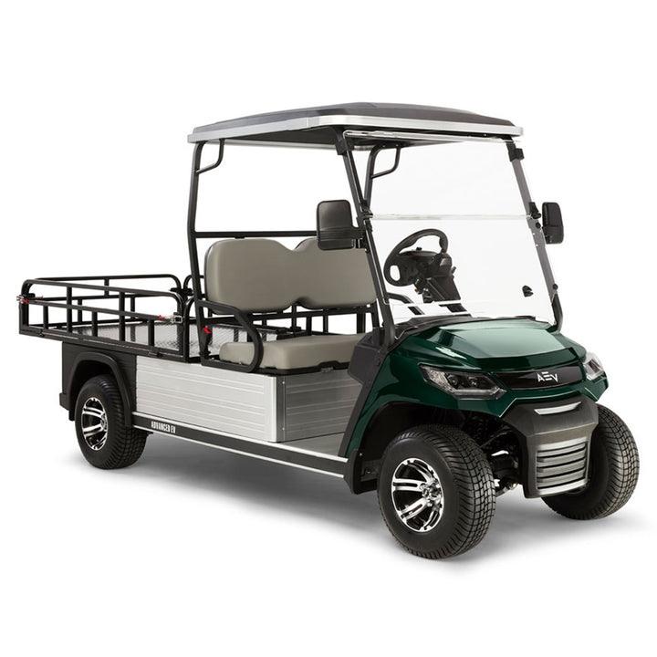 2024 Advanced EV Advent HD FXR 2-Passenger Utility Golf Car - Metallic Green