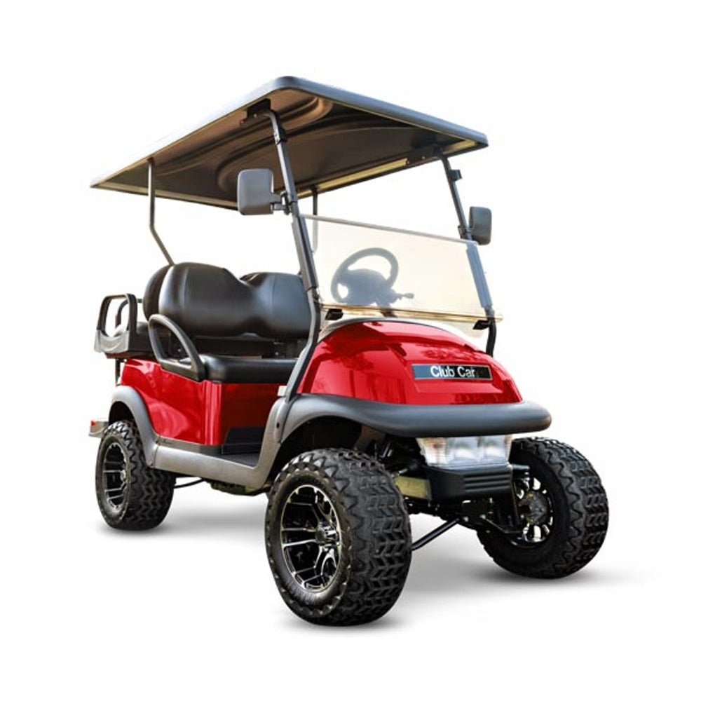 2024 Club Car V4L Lifted 4-Passenger Golf Car - Candy Apple Red