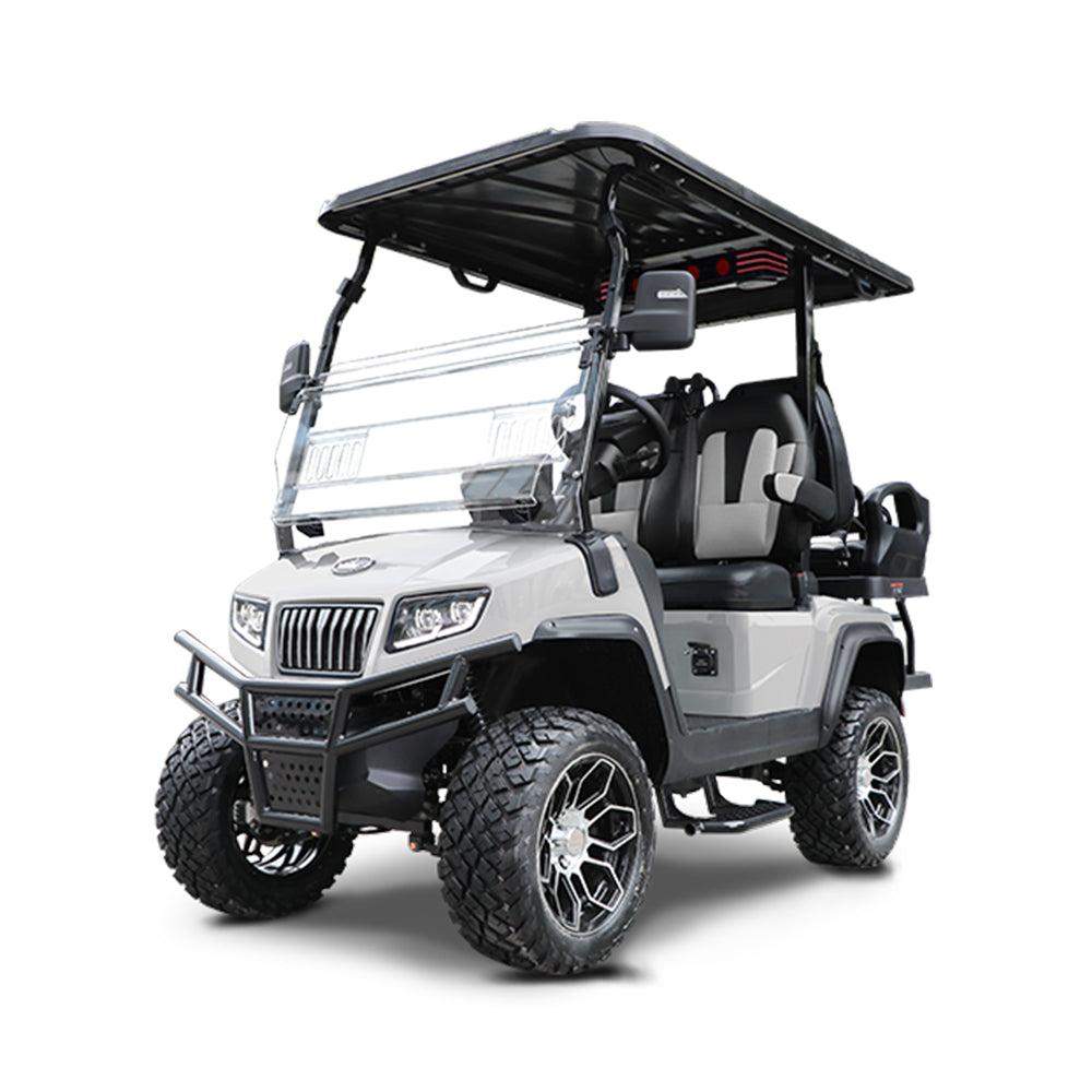 2024 Evolution D5 Maverick 2+2 4-Passenger Golf Car - Mineral White