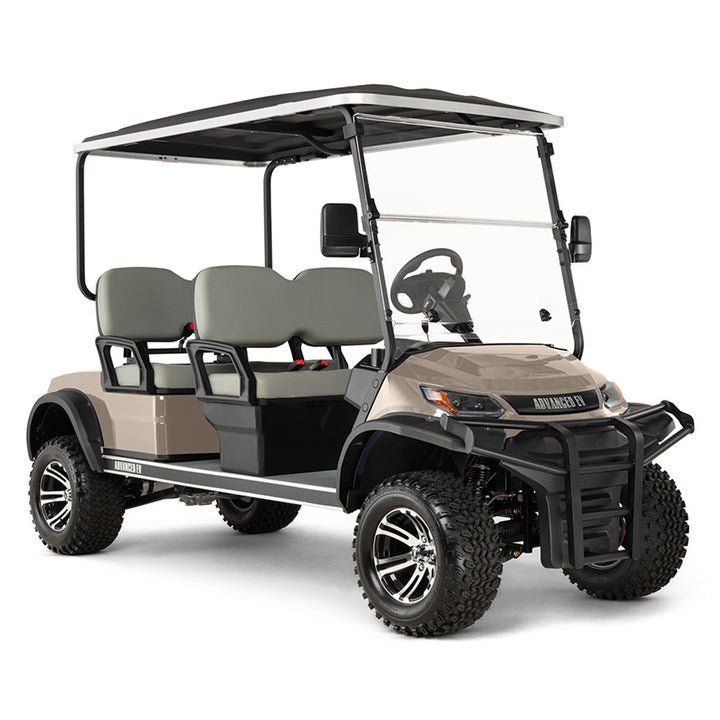 New 2024 Advanced EV Advent 4FL 4-Passenger Lifted Golf Car - Champagne