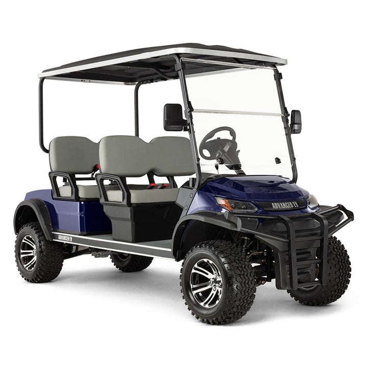 New 2024 Advanced EV Advent 4FL 4-Passenger Lifted Golf Car - Metallic Blue