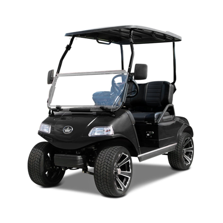 2024 Evolution Classic 2 Plus 2-Passenger Golf Car - Black Sapphire