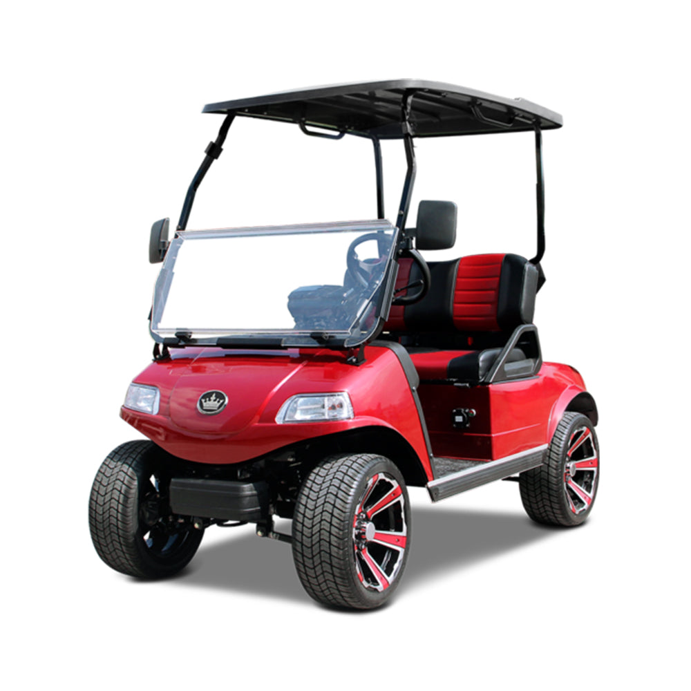 2024 Evolution Classic 2 Plus 2-Passenger Golf Car - Flamenco Red