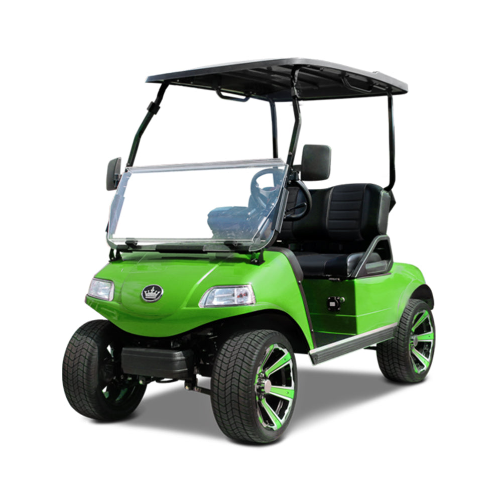 2024 Evolution Classic 2 Plus 2-Passenger Golf Car - Lime Green