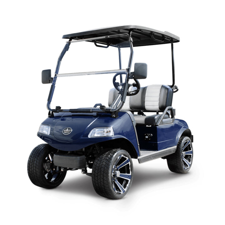 2024 Evolution Classic 2 Pro 2-Passenger Golf Car - Navy Blue