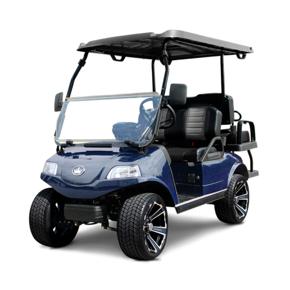 2024 Evolution Classic 4 Plus 4-Passenger Golf Car - Mediterranean Blue