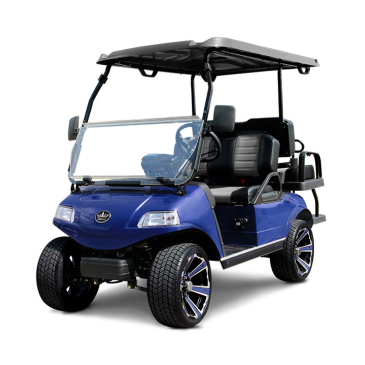 2024 Evolution Classic 4 Plus 4-Passenger Golf Car - Portimao Blue