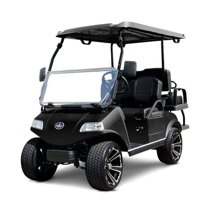 2024 Evolution Classic 4 Pro 4-Passenger Golf Car - Black