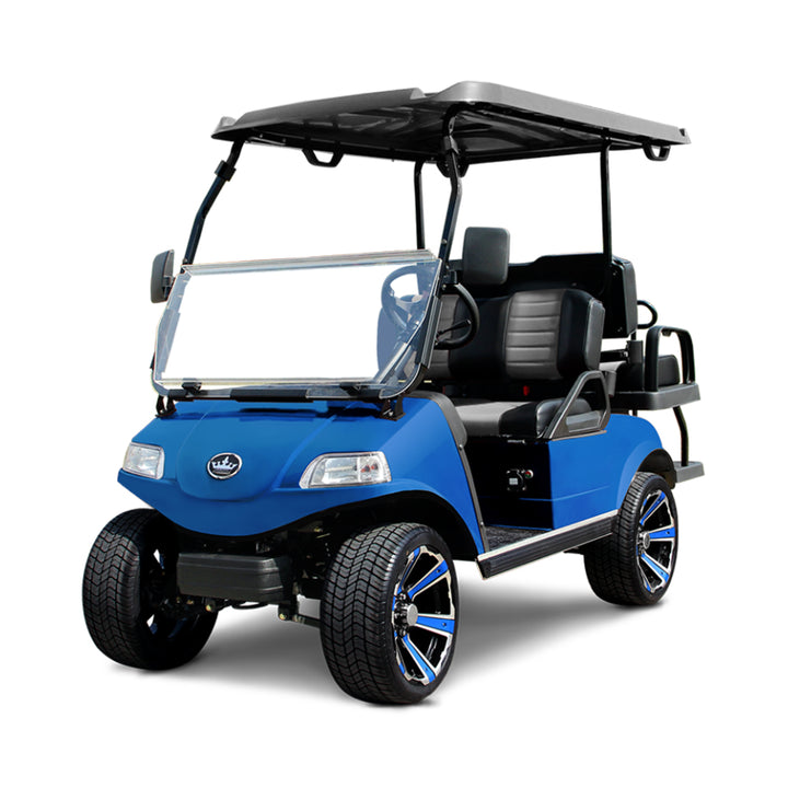 2024 Evolution Classic 4 Pro 4-Passenger Golf Car - Blue