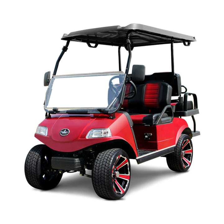 2024 Evolution Classic 4 Pro 4-Passenger Golf Car - Candy Apple