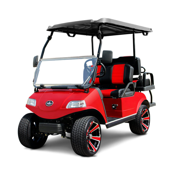 2024 Evolution Classic 4 Pro 4-Passenger Golf Car - Red