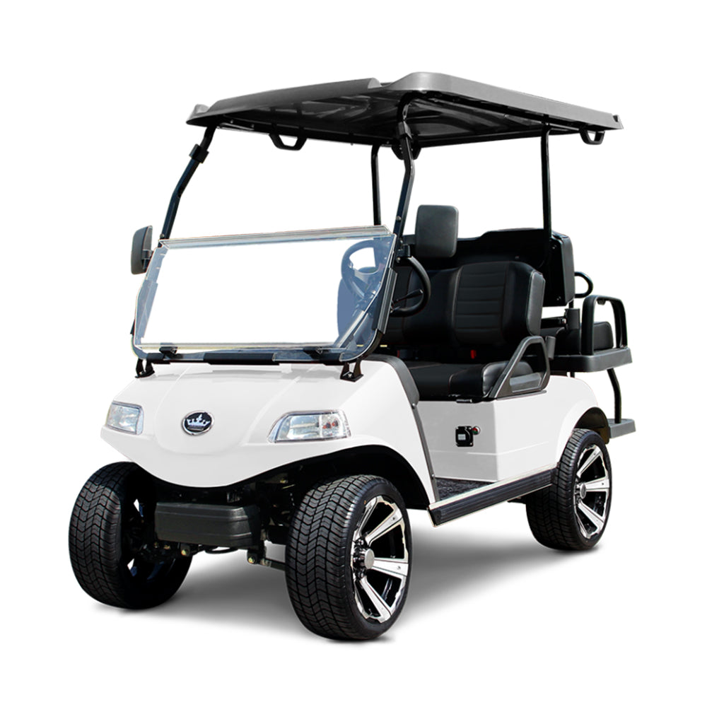 2024 Evolution Classic 4 Pro 4-Passenger Golf Car - White