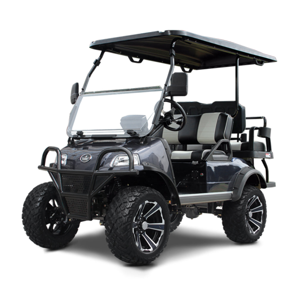2024 Evolution Forester 4 Plus 4-Passenger Golf Car - Arctic Gray