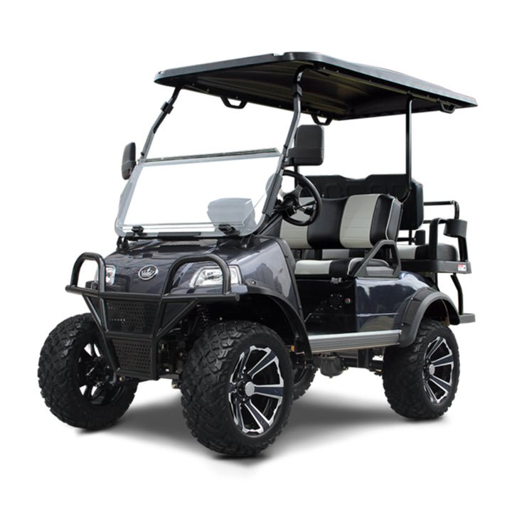 2024 Evolution Forester 4 Plus 4-Passenger Golf Car - Arctic Gray