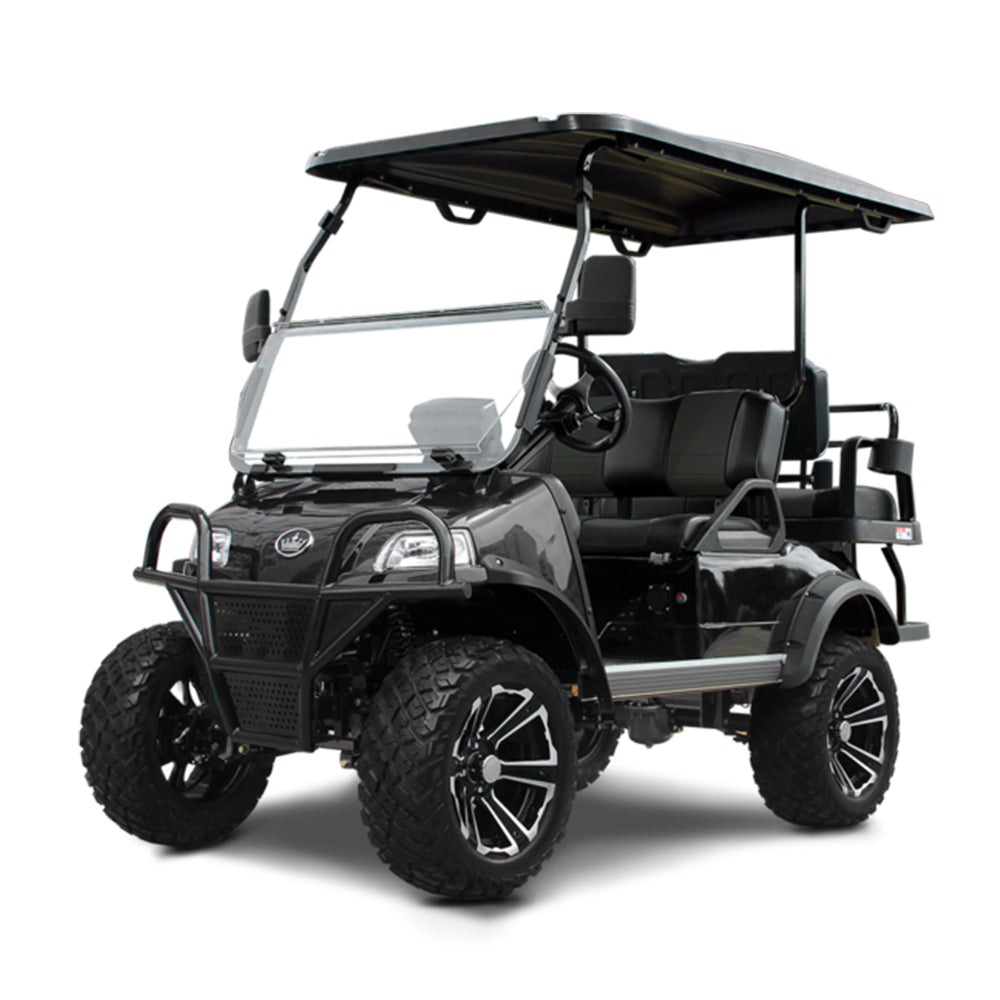 2024 Evolution Forester 4 Plus 4-Passenger Golf Car - Black Sapphire