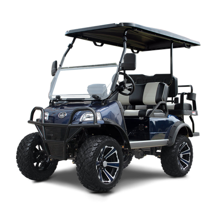 2024 Evolution Forester 4 Plus 4-Passenger Golf Car - Mediterranean Blue