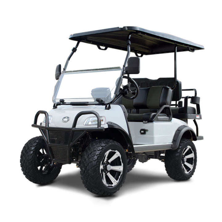 2024 Evolution Forester 4 Plus 4-Passenger Golf Car - Mineral White