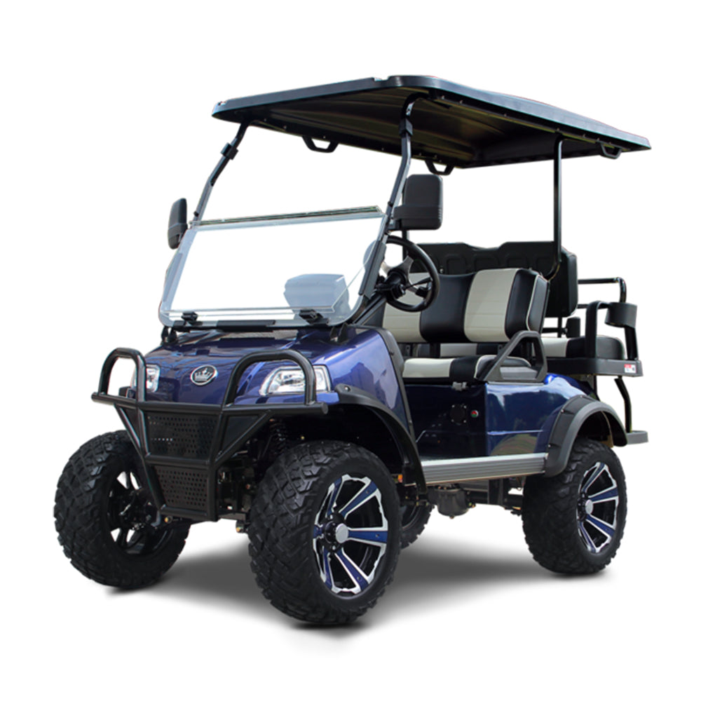 2024 Evolution Forester 4 Plus 4-Passenger Golf Car - Portimao Blue