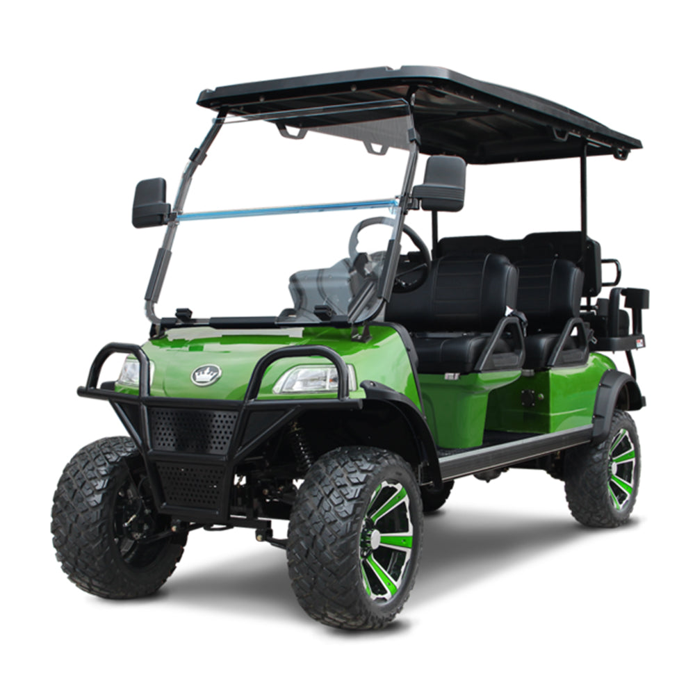 2024 Evolution Forester 6 Plus 6-Passenger Golf Car - Lime Green